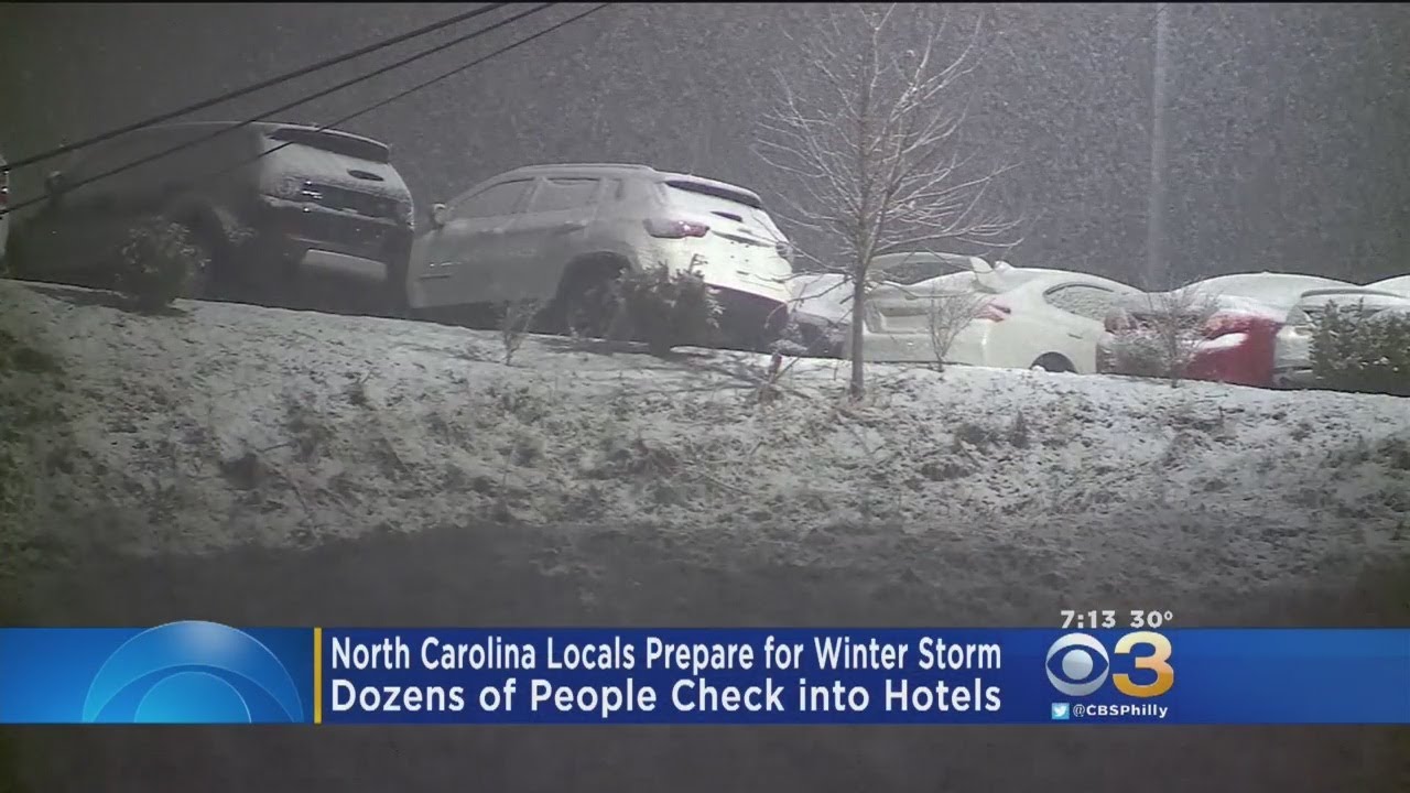 North Carolina Locals Prepare For Winter Storm - YouTube