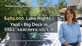 Lake Arrowhead Home Tour with Lake Rights, Wraparound Deck & Usable Yard