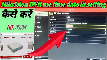 How To Set Hikvision DVR Time and Date Kaise Set Kare| hikvision dvr me date and time kaise set kare