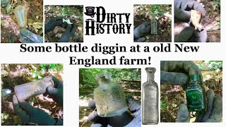 Bottle diggin at a old New England farm!
