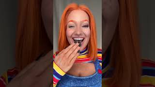 Chucky Makeup Transformation #halloweenmakeuplook #chuckymakeup