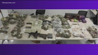 Virginia Beach police arrest man after finding 20 lbs of marijuana, gun during search warrant