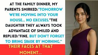 “At The Family Dinner, My Parents Smirked ‘Tomorrow We’re Moving Into Your House…’ But I Already…”