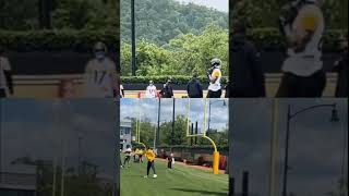 Will Howard Throwing Motion Last Year Vs This Year steelers nflshorts pittsburgh
