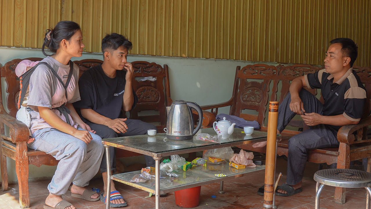 Uncle Chuc is having marital problems - Manh and Yen have finished cleaning the tank