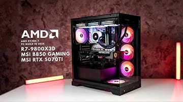 Upgradable Gaming PC Build: R7-9800X3D & MSI RTX 5070ti | XPG Invader X BTF PC Build #pcgaming 