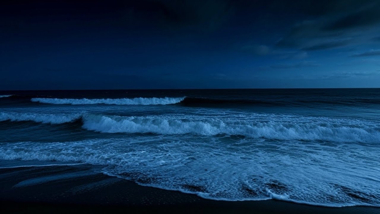 Ocean Sounds for Focus & Relaxation - Study / Work Aid (Black Screen)