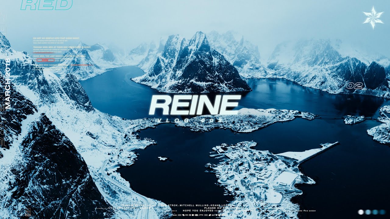 WINTER DRONE SHOTS OVER REINE, NORWAY (LOFOTEN) - MITCHELL MULLINS