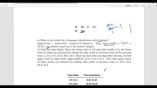 Elementary Statistics: Grouped Frequency Distribution Example