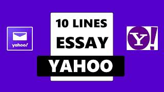📧🔍 10 Lines on Yahoo in English | 🌐📩 Yahoo in 10 Lines ✏️📧 Write 10 Lines on Yahoo