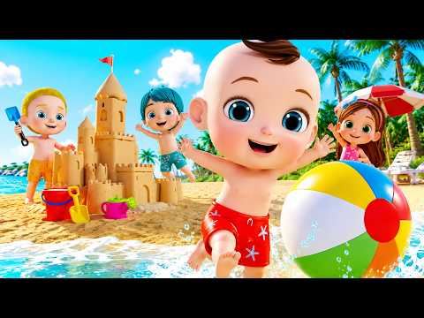 Beach Song for Kids | Summer Fun, Sandcastles & Waves | BabaSharo