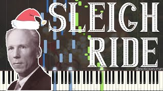 Leroy Anderson - Sleigh Ride (Solo Jazz Piano Synthesia) [Christmas Jazz 🎅: Version 1]