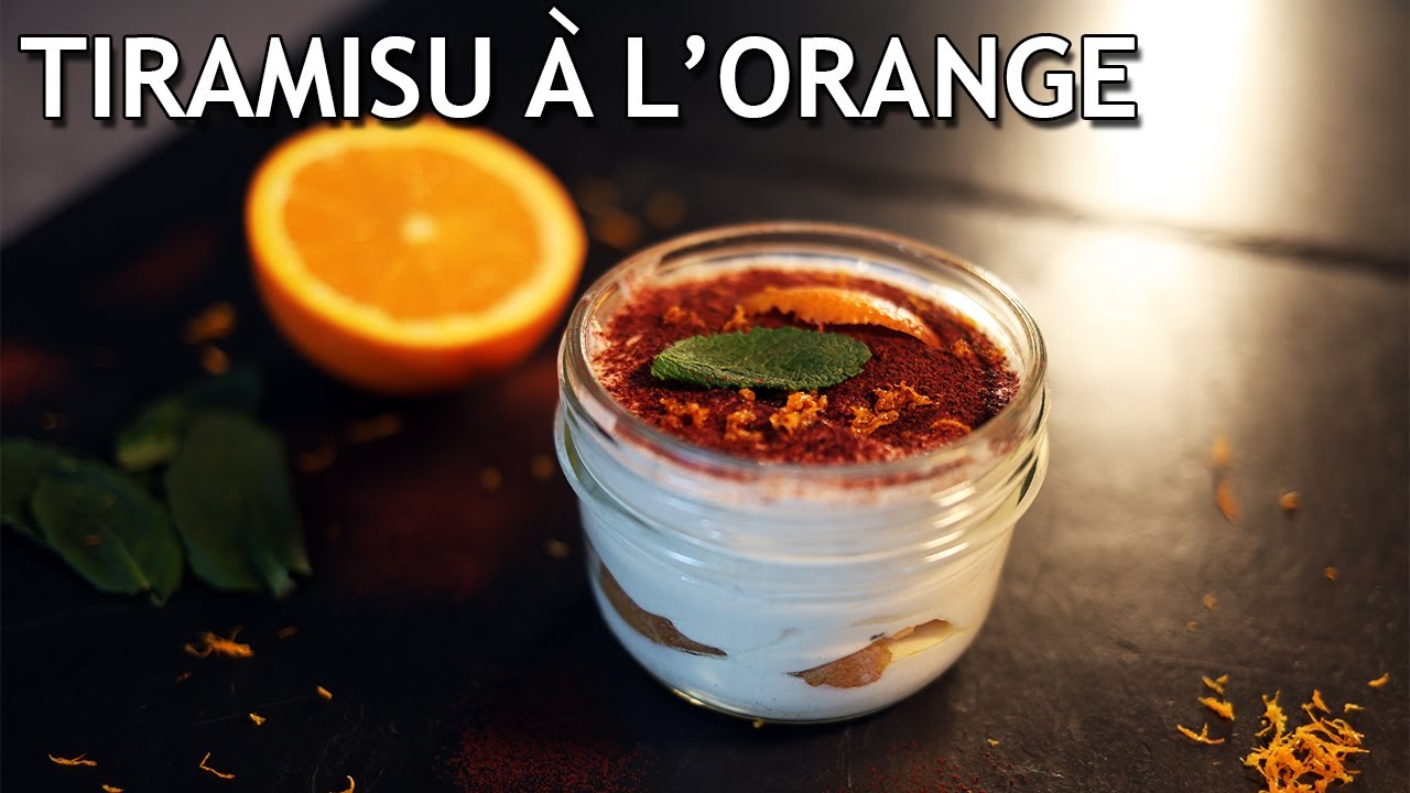 Recette de tiramisu facile orange et menthe