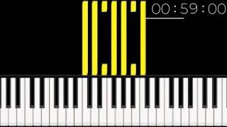 The Strangest 100 to 0 Countdown on Piano (1 Minute)