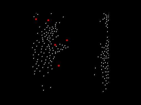 Flocking Simulation using Craig Reynold's Boids Algorithm