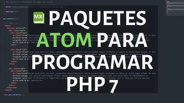 Paquetes que debes tener en ATOM para programar PHP
