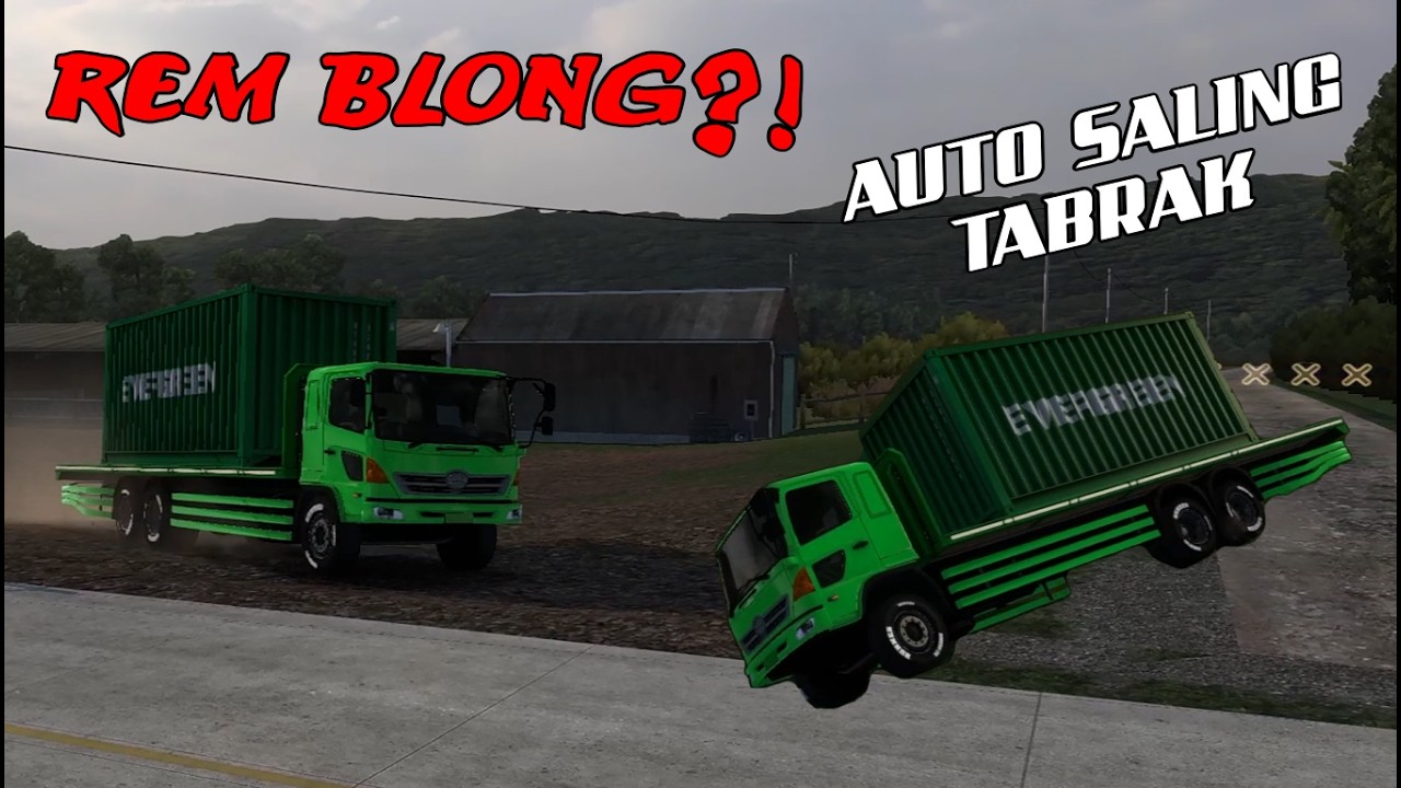 Ngeri ⁉️Kendaraan Rem Blong Saling Tabrak 💀