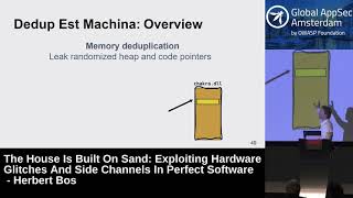 Exploiting Hardware Glitches And Side Channels In Perfect Software - Herbert Bos screenshot 4