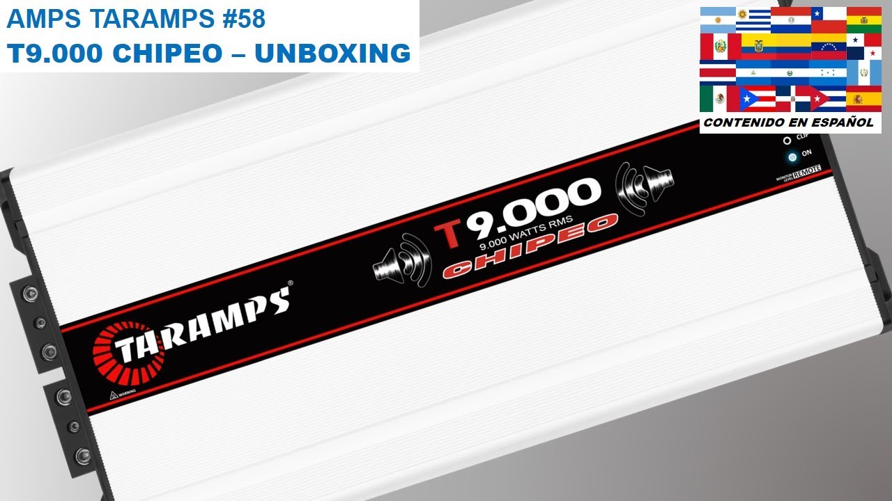 AMPS TARAMPS #58 - TARAMPS T 9000 CHIPEO AMPLIFIER - 9000Wrms