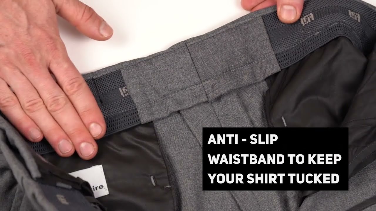 United Attire Base Umpire Pants with Expandable Waist Heather Gray