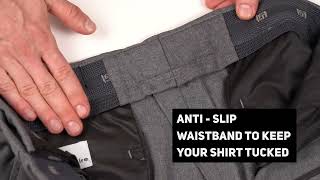 United Attire Base Umpire Pants with Expandable Waist - Heather Gray (UABB-PNT2)