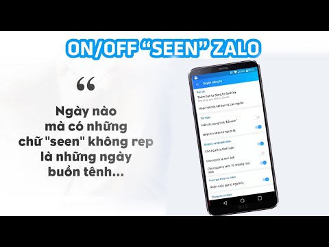 Video Hướng dẫn tắt/bật thông báo 'đã xem/seen' trên Zalo -... - youtube