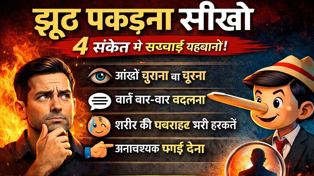 झूठ पकड़ना सीखो 4 संकेत मे #motivation #buddha #motivational #positivevibes #hindi #positivevibes 