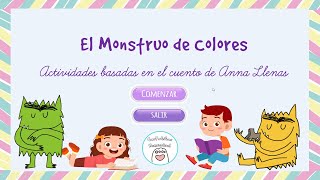 Actividades Interactivas del cuento El Monstruo de Colores de Anna Llenas Actividades Interactivas del cuento El Monstruo de Colores de Anna Llenas