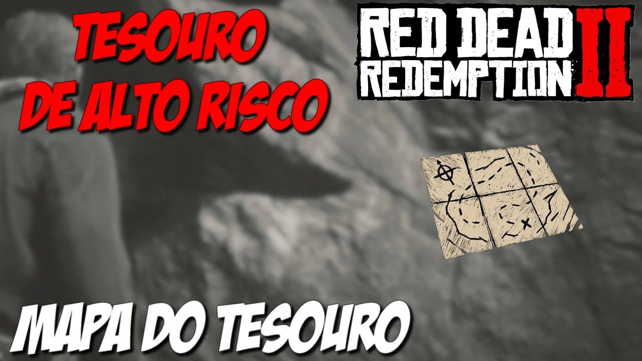 MAPA DO TESOURO ALTO RISCO 1 2 3 Red Dead Redemption 2 MestreGames 