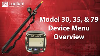Models 30, 35, and 79 Device Menu Overview