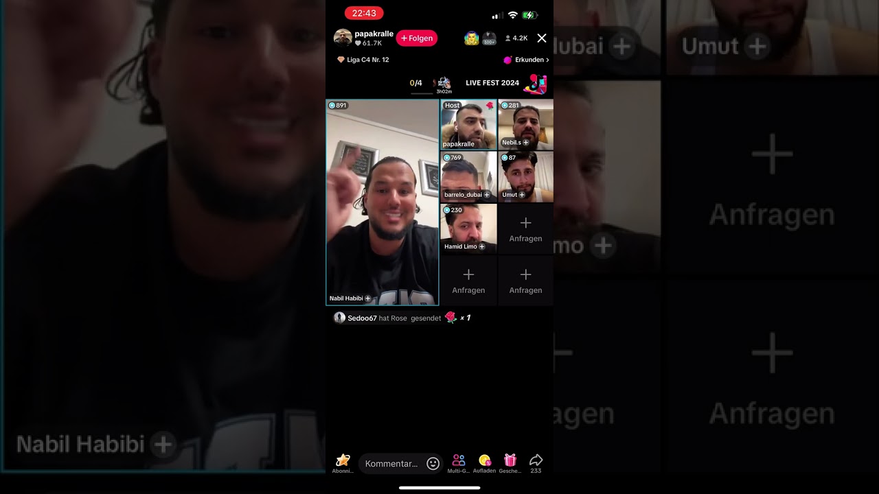 Barrelo zurück auf TikTok mit Papakralle.  03.01.25 Teil 2