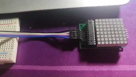 Demostración del funcionamiento Matriz 8x8  - Placa STM32L432KC - sistemas embebidos - keil