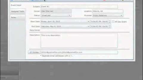 Managing Events In CRM