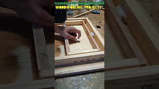 Assembling the mini drawing table, woodworking projects