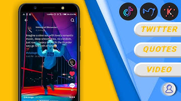 How to make aesthetic tiktok video with transparent tweet on kineMaster  ||  TWITTER  QUOTES VIDEO
