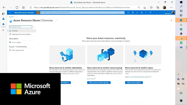 How to move your resources between resource groups in Microsoft Azure | Azure Portal Series