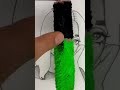 Do you like the hair💚|Satisfying Créative Art That At Another Level Part #Shorts #art #draw #drawing