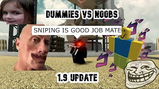 SNIPER GAMING! | Dummies vs Noobs 1.9 Update Roblox