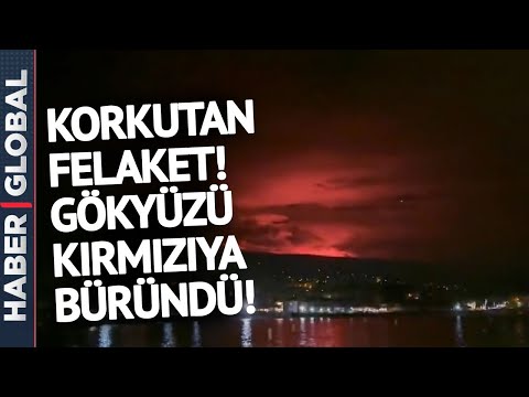 Halk Büyük Panik İçinde! Gökyüzü Kırmızı Renge Büründü! Büyük Felaket Kapıda...