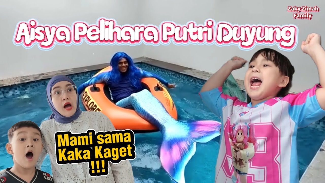 VIRAL..! ada putri duyung di rumah Zaky Zimah