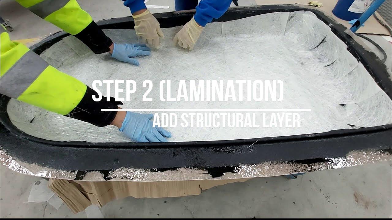 Fiberglass work / How to laminate and how to apply Gelcoat YouTube