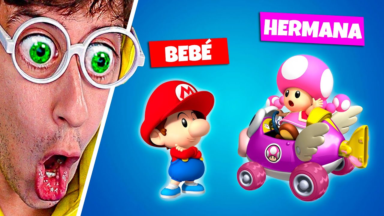👶🏻 BEBÉ Mario vs HERMANA PEQUEÑA👸🏼!! (Carrera de hermanos ❤️) - Mario Kart 8 Deluxe #4 TEKENDO