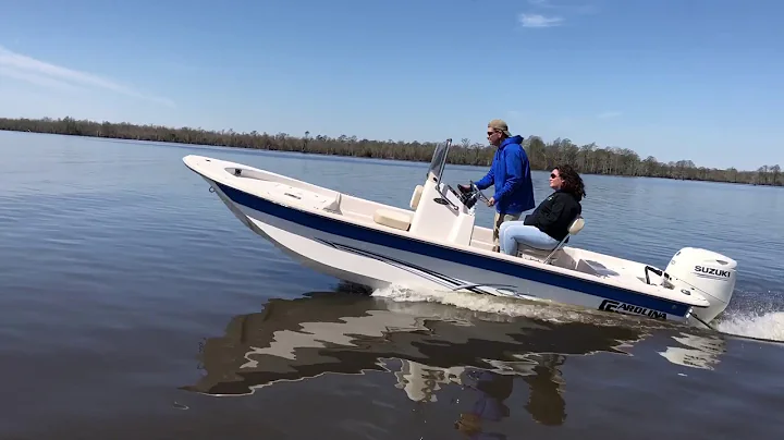 2018 Carolina Skiff 18 JVX CC - 70 hp Suzuki 4-stroke test run