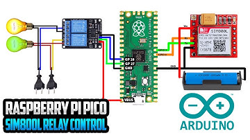 Raspberry Pi Pico Relay Control With SMS  Sim800L  Arduino IDE