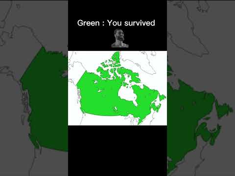 I dropped a nuke choose where you hide (not real) #nuke  #shorts #viral #maps #canada #pekroler