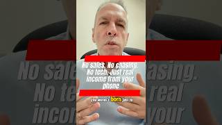 No sales No chasing No tech Just real income from your phone #shorts #income #sales #success