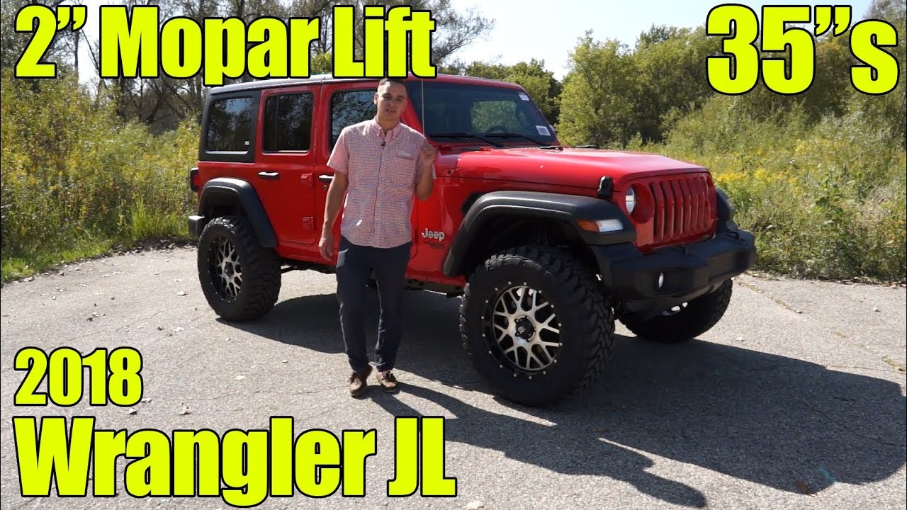 LIfted 2018 Jeep Wrangler JL Sport with the Mopar 2 inch lift and 35's