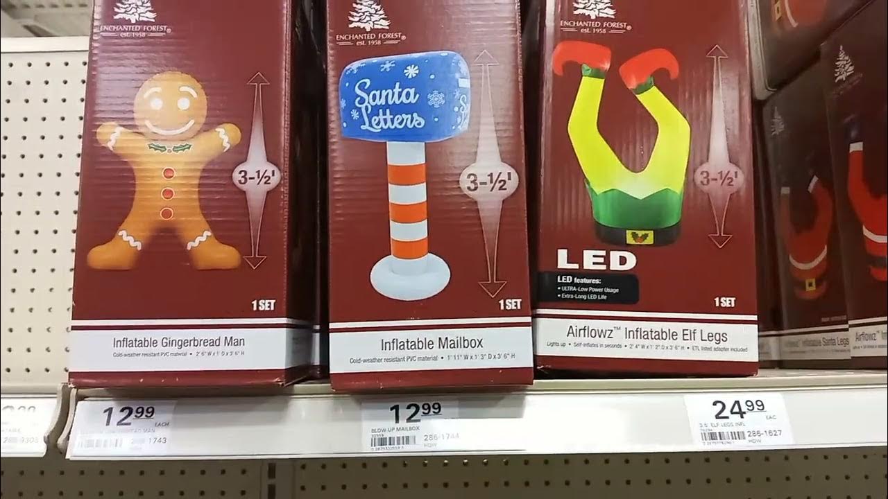 Menards Already Setting Up 2022 Christmas Section Small Selection of Inflatables! YouTube