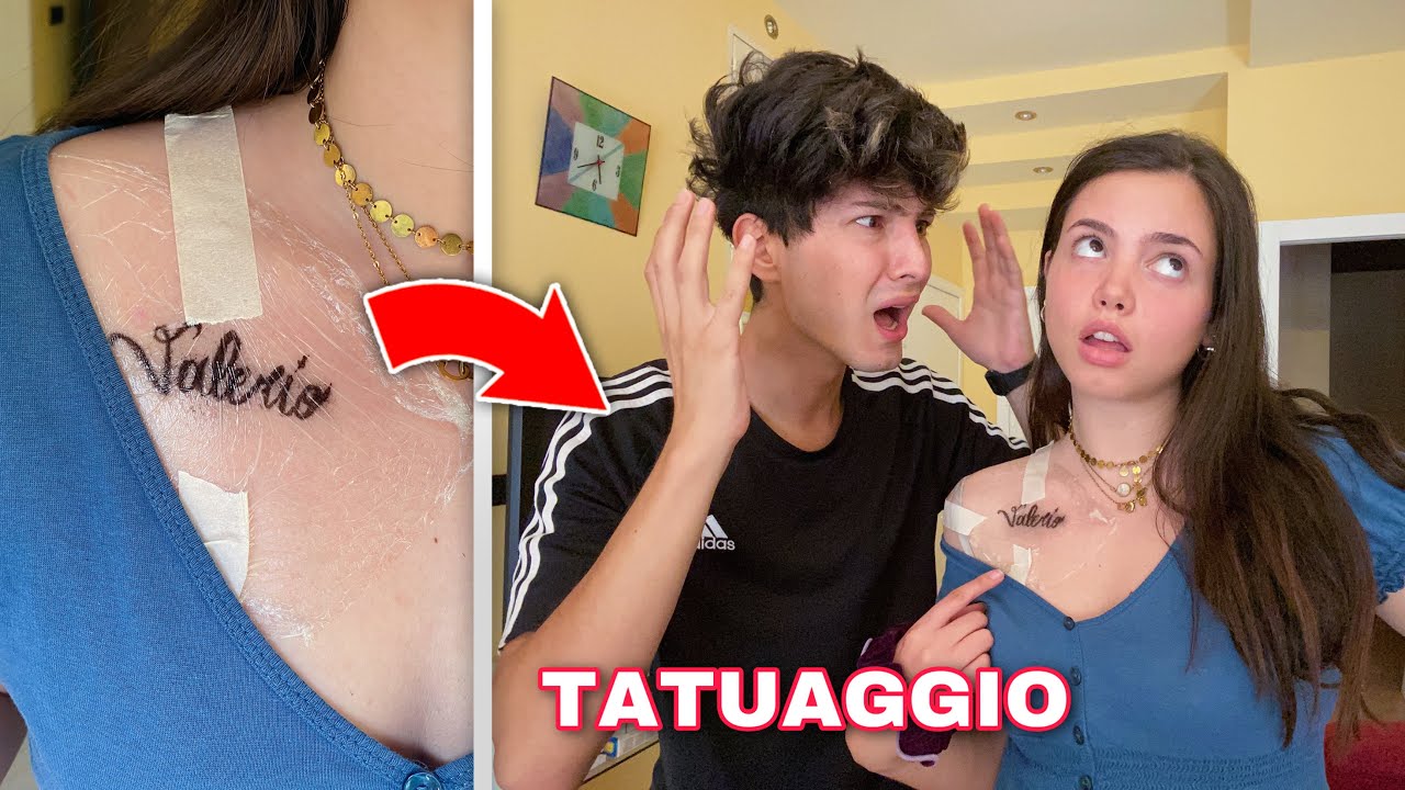 Valerio Alias MI TATUO IL NOME DI VALERIO PER VEDERE LA SUA REAZIONE! *scherzo* 😱 ...