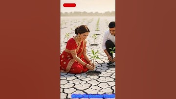 A couple waters a guava tree to save it from drying up 😭 #ai #plants #save #water